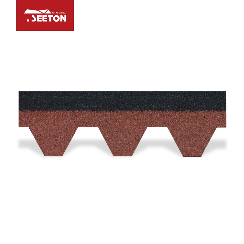 mosaic type and Chinese red asphalt shingle
