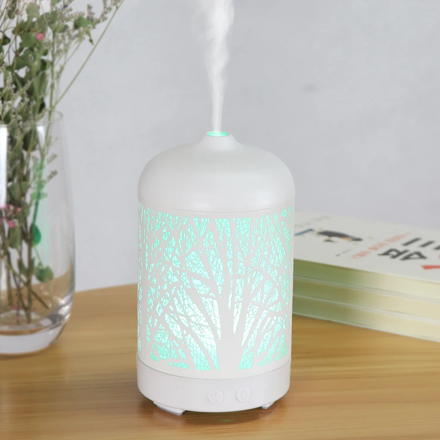 100ml Iron LED Light Lamp Deerma Humidifier Humidifier Electronic Desktop Portable Air Humidifier For Car Home Office