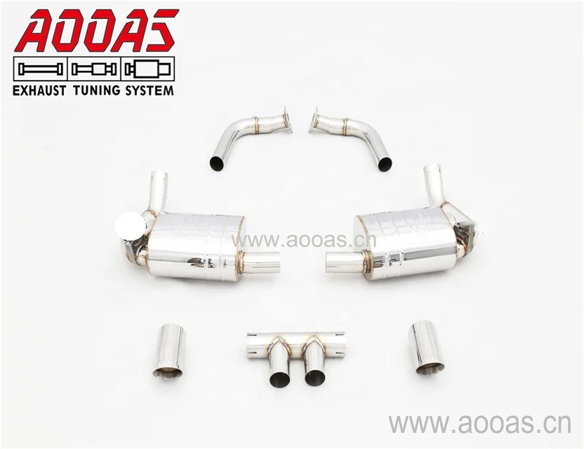 Tuning Exhaust Stainless Steel Valve Exhaust Systems For Cayman Boxster 987.2