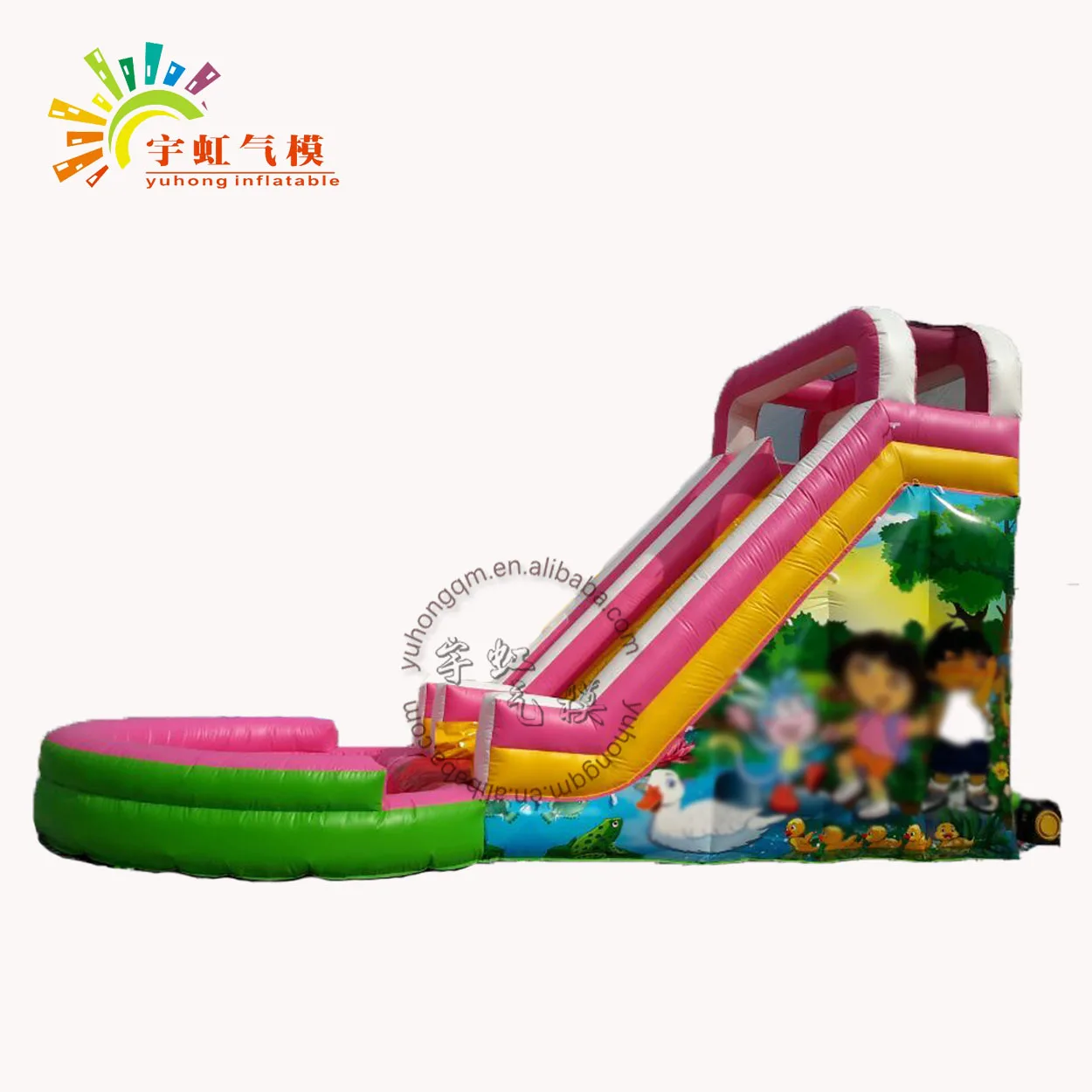 Cheap Sale Outdoor Inflatable pool water slides kids inflatable water slide for sales