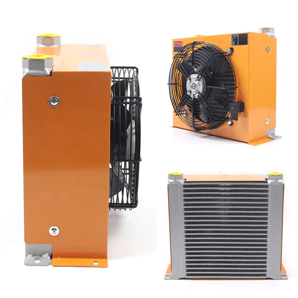 Heavy Duty Aluminum Bar and Plate Hydraulic Oil Cooler Mobile Hydraulic with or without Bypass Valve
