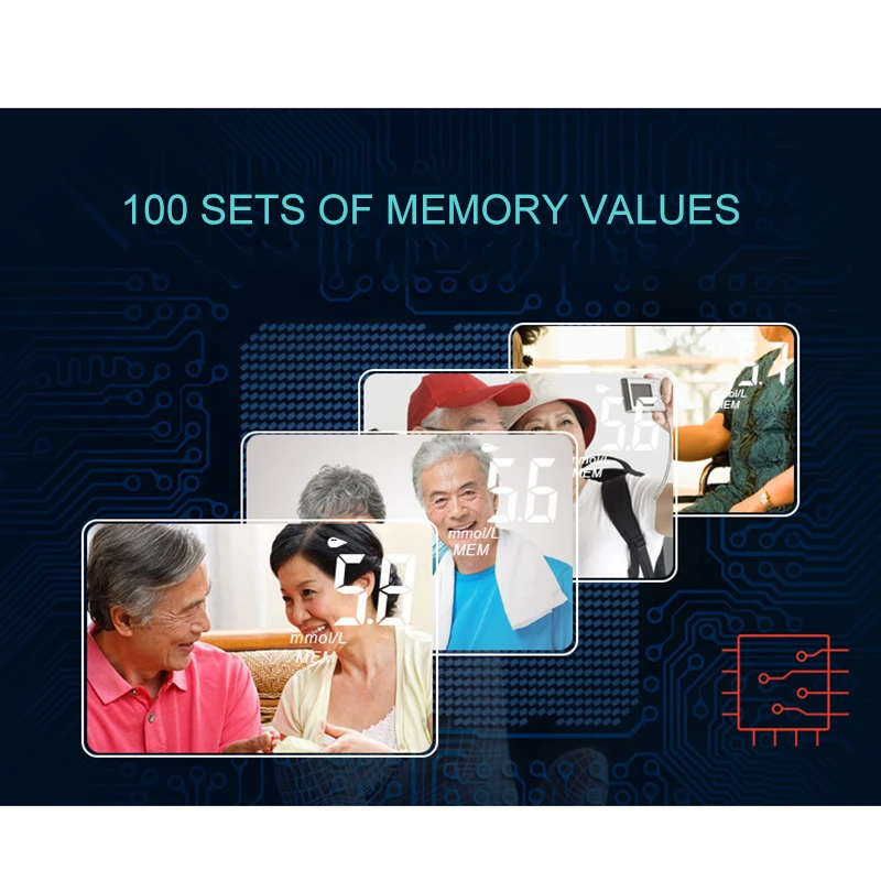 
2020 new products portable home use blood glucose monitoring system smart blood glucose metertest blood sugar machine 