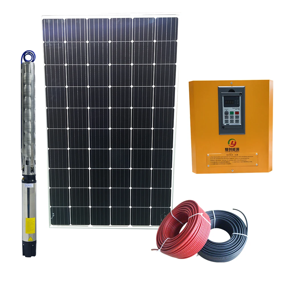 Погружной глубоководный насос 15 л.с. 11 кВт 3 дюйма 4 дюйма 5 дюймов 6 дюймов Солнечный водяной насос на солнечной энергии