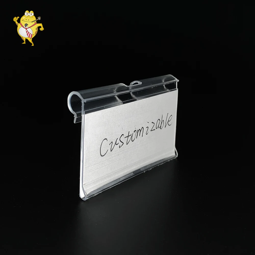 LAOHAMA Factory Direct Sales Plastic Clip-on Data Strip Shelf Price Holders for Store Shelf