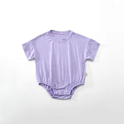 Wholesale Summer T-shirt Bubble Romper Custom Baby Bubble Monogram Cotton Baby Bubble Romper