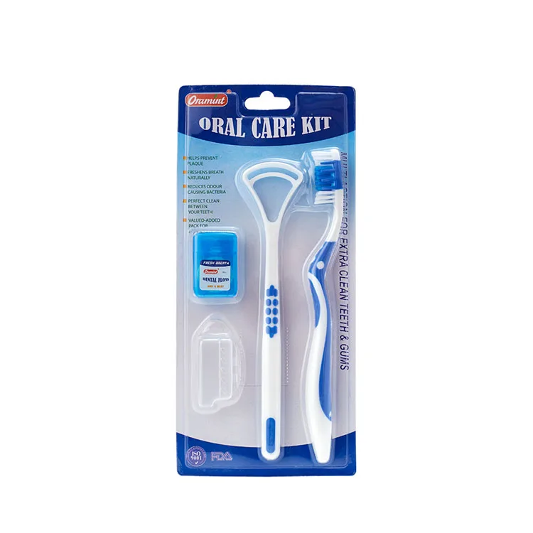 OEM Oral Hygiene Care Kit Includes Toothbrush and Dental Floss Private Label Packed in Boxes/Cartons