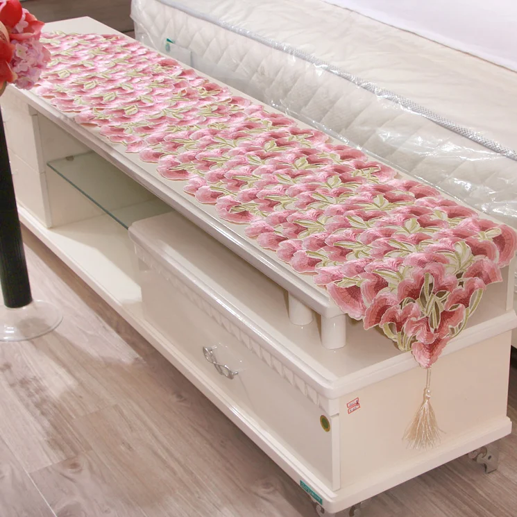 SIPEIEN Grape Table Runner flower fruit handmade table runner for Dining Room Kitchen table runners hot