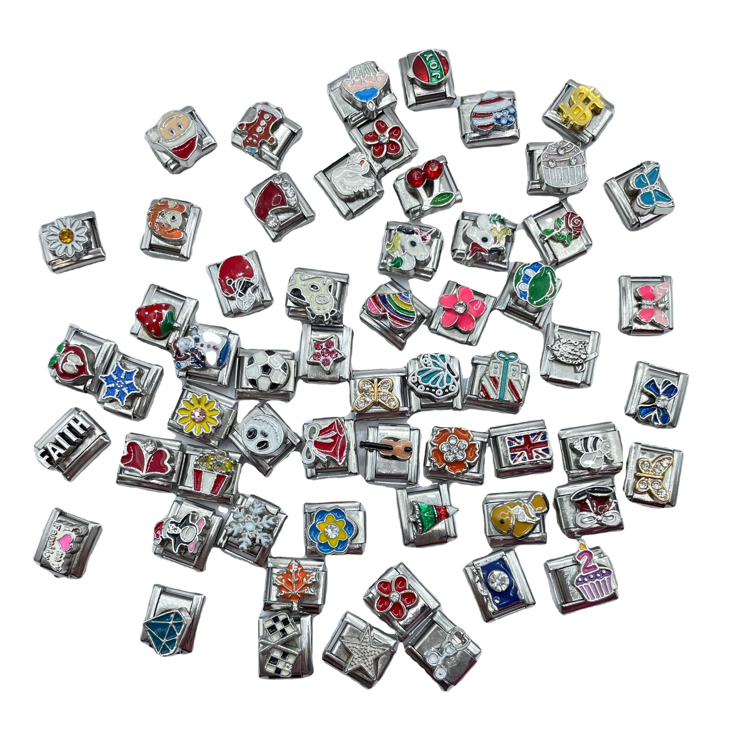 Hot Selling Stainless Steel Bracelet Titanium Steel Italian Charms bracelet jewelry For Man And Women