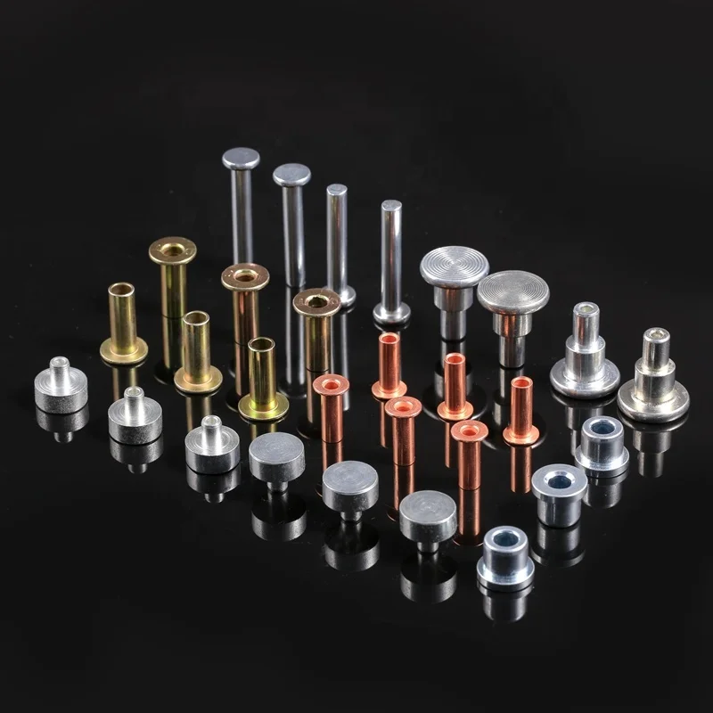 Factory Hot Sale Blend Rivet Flat Head Round Head Hollow Rivet Multi Specification Brass Tubular Rivet