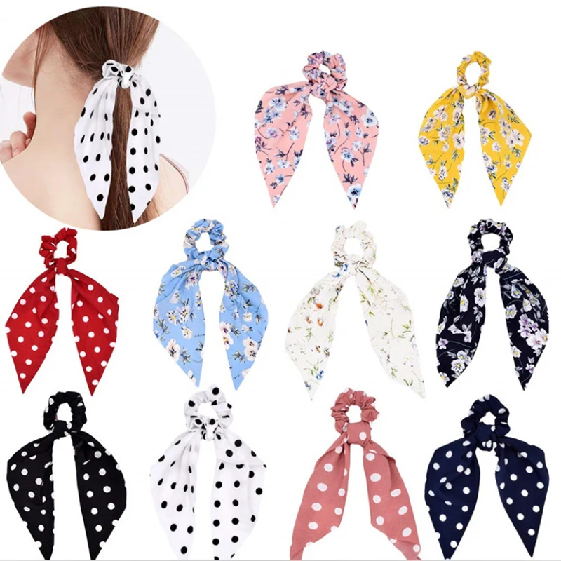 Wholesale Custom Printed Cheap Sweet Hair Scrunchies,Eco Friendly Scrunchies