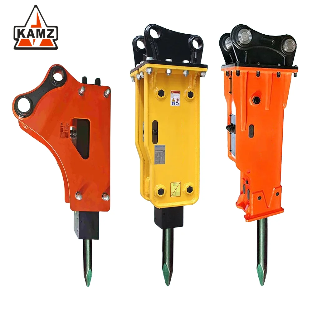 Box/Side/Top Type KAMAZ Breakers Hydraulic Rock Breaker Jack Hammer   for 0.5 to 50 Tons Excavator/Skid Steer/ Backhoe Loader