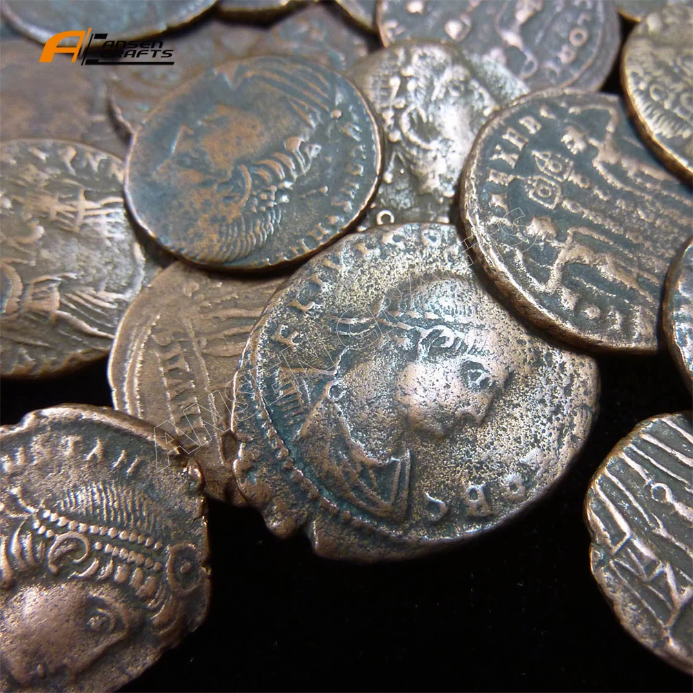 Factory Custom Ancient Metal Rome Roman Old Gold And Silver Souvenir Coins