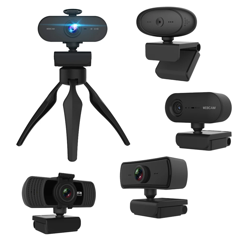 Веб-камера 360 Cmos Mic Встроенная веб-камера 1080p HD со склада веб-камера 4k USB веб-камера с автофокусом