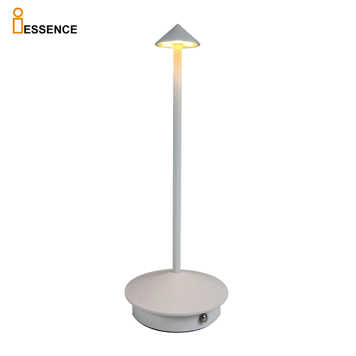 Minimally rechargeable wireless LED desk lamp