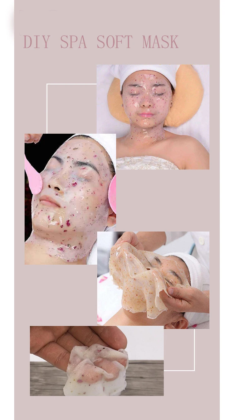 OEM Private Label Rubber Whitening moisturizing anti aging wrinkle hydrogel peel off hydro jelly Facial mask powder