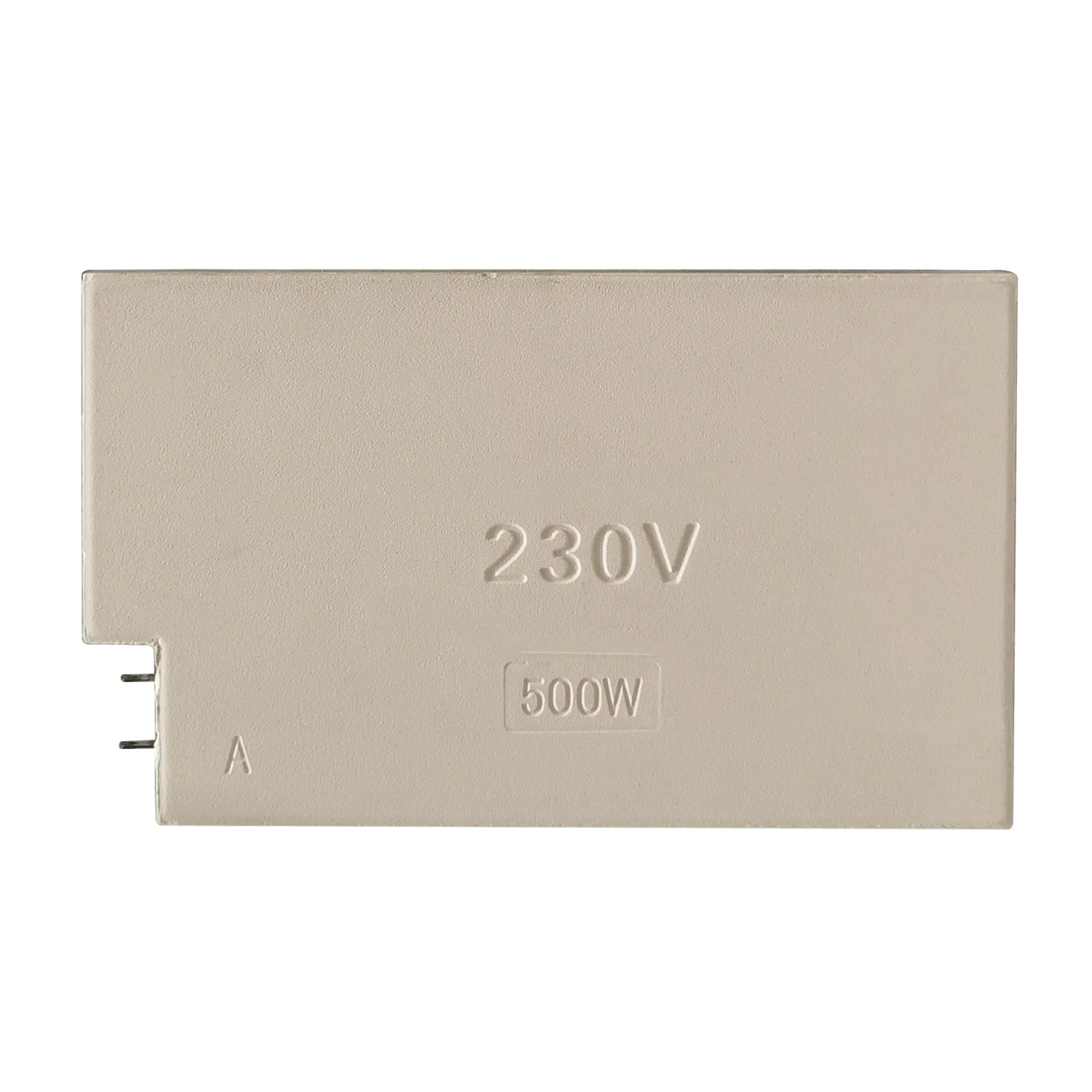 Inertia thermal Magnesia ceramic block 500 W M1525 thickness 20 mm 6.3 mm terminals built in Iron chromium aluminum heating wire