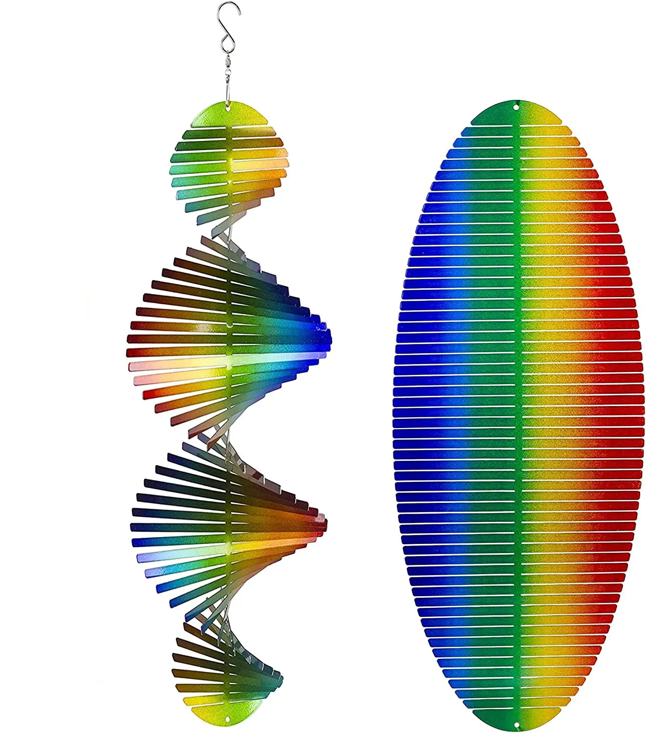 sublimation wind spinner oval shape wind chimes Aluminum blanks wind spinners 18'