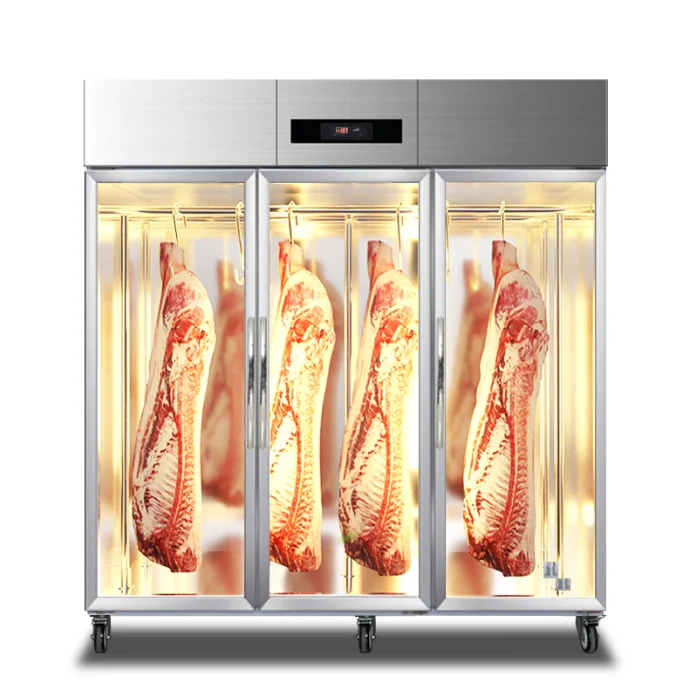 JINBEST Deluxe Meat Display Refrigerator Meat Display Chiller Display Fridge Meat Hanging Freezer