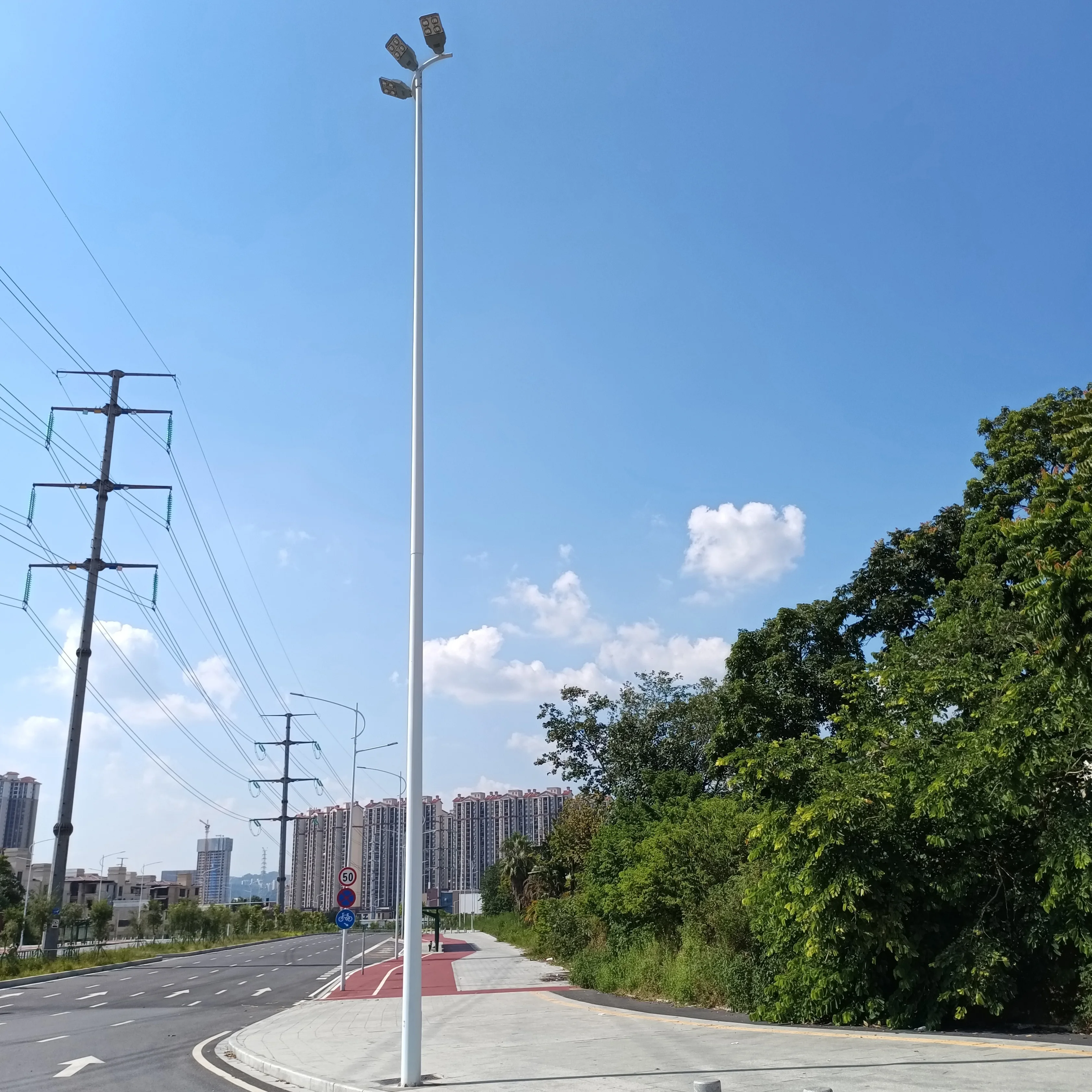 Customized Design Multi-funtional Smart City Intelligent Steel Lighting Lamp Pole and column