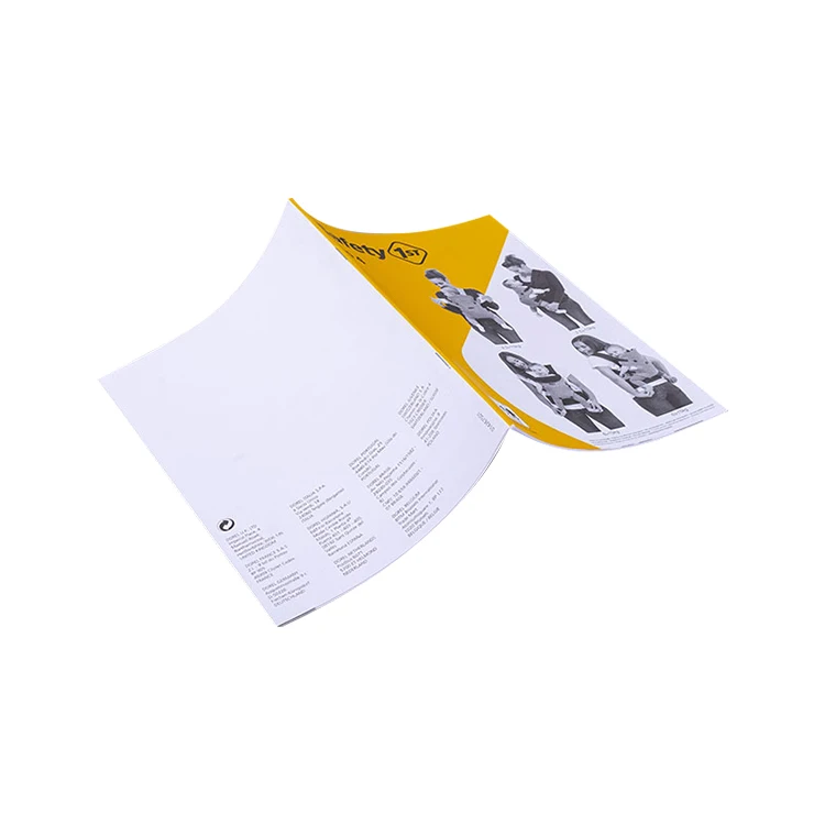 
High Quality Custom Art Paper Saddle Stitching Booklet Brochure leaflet flyer brochure 