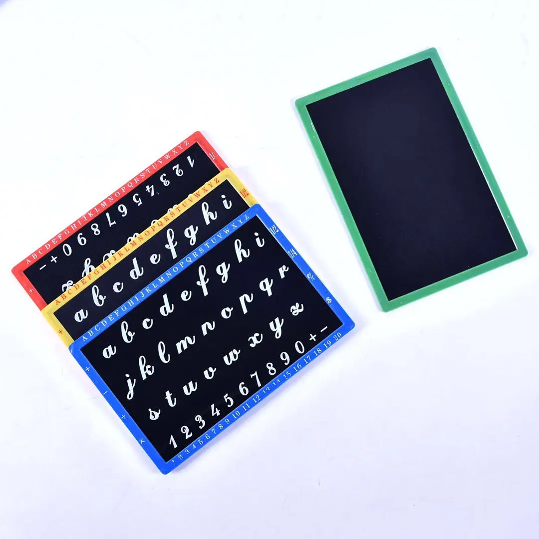A B C D Mini Chalkboard Blackboard Africa MDF Plastic Ardoise Small Blackboard Chalkboard Slate For Kids