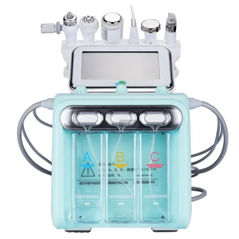 7 In 1 H2 O2 Hydro Dermabrasion Small Bubble Skin Rejuvenation Oxygen Jet Therapy Microdermabrasion Facial Peel Machine