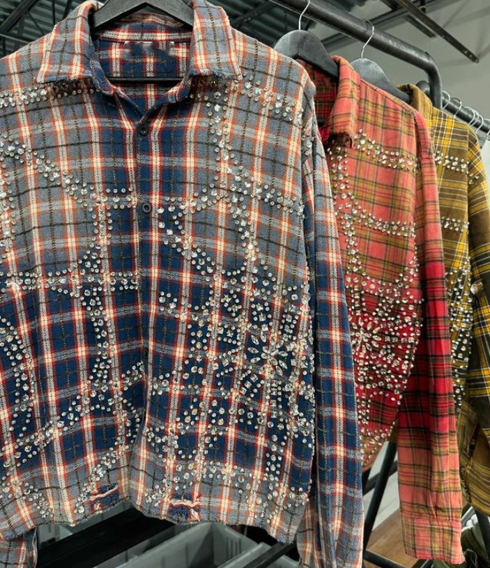 Мужская хлопковая Фланелевая рубашка с длинным рукавом