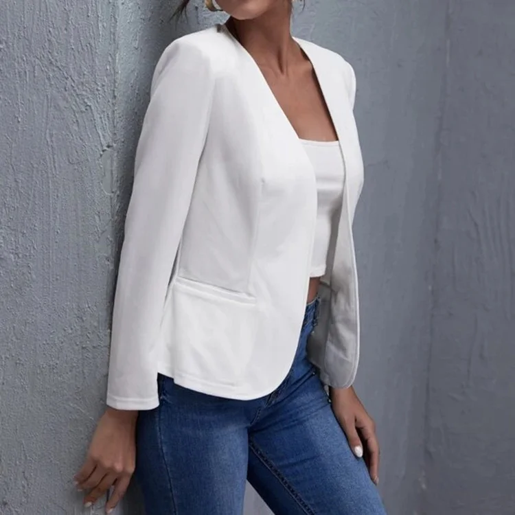  New arrivals Atmosphere Tailored White Slim fit Blazer Formal Casual blazer For Women