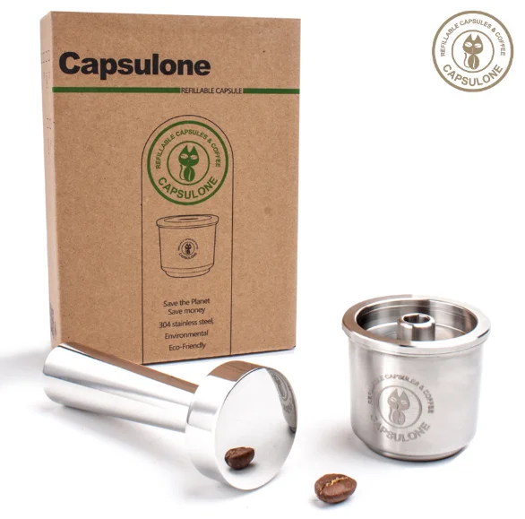 Compatible with illy stainless steel reusable capsule shell/reusable filled coffee capsule cup