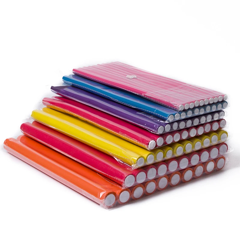 42 sponges flexible curls curling rods magic hair roller hot sales heatless curling rod