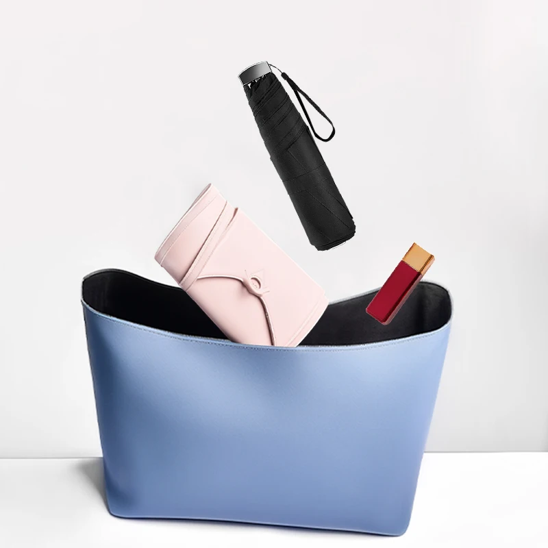 19 Inches Travel Compact Custom Printing Super Light Pocket Sun and Rain Flat Shape 3 Folding Umbrella