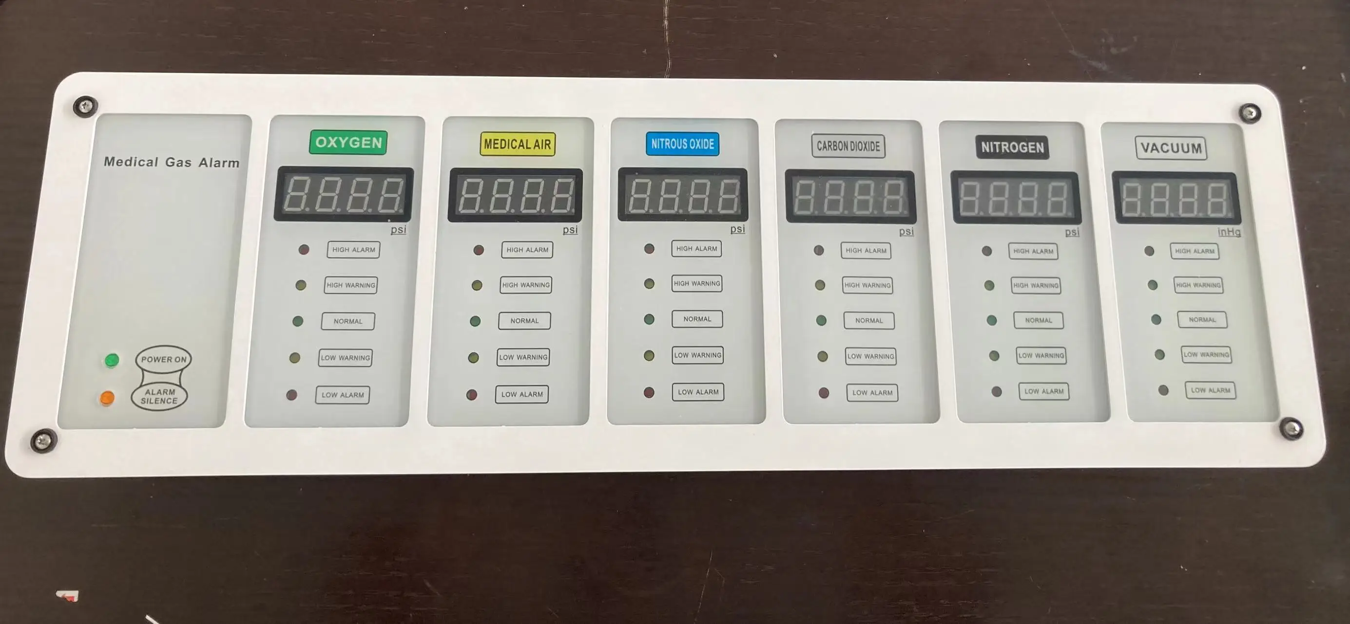 Zenva Hospital Medical Gas Area Alarm System Gas Alarm