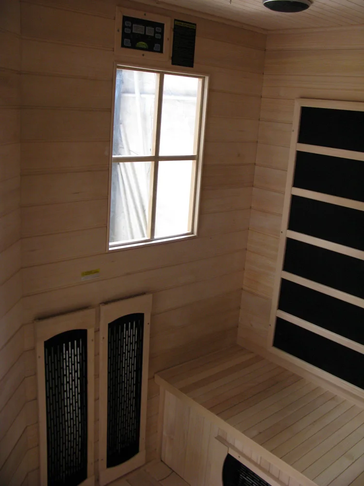 Outdoor Steam Traditional Wooden Bath house Sauna Room Maison with Sauna Accessories