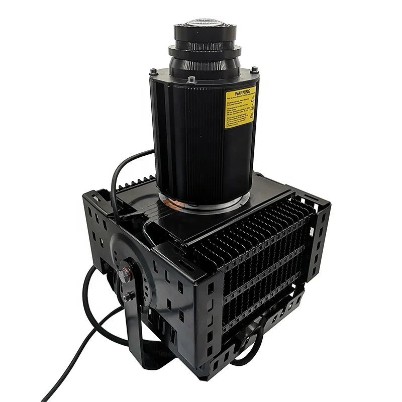 Проектор логотипа здания высокой мощности от 600 Вт до 100 ламп Gobo наружная техника использование в суровых условиях предупреждение о опасности