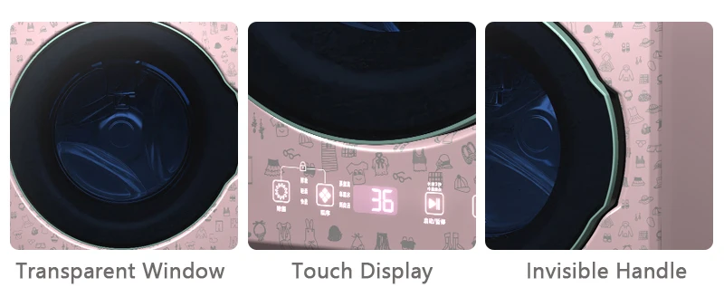 Lecho Household Front Drum washing machine Fully Automatic Mini Portable Washing Machine Wall-Mounted Washer