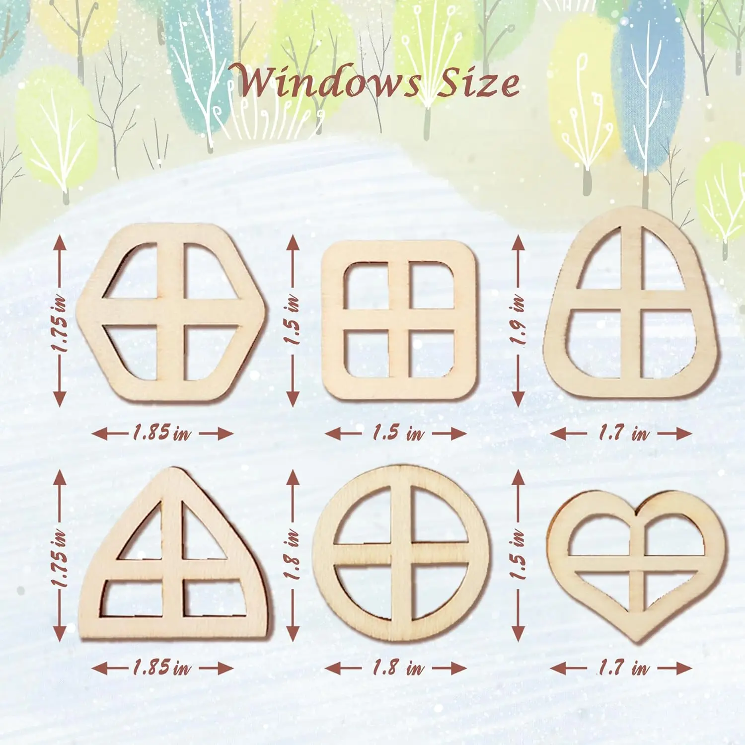 48 fairy door and window craft kit