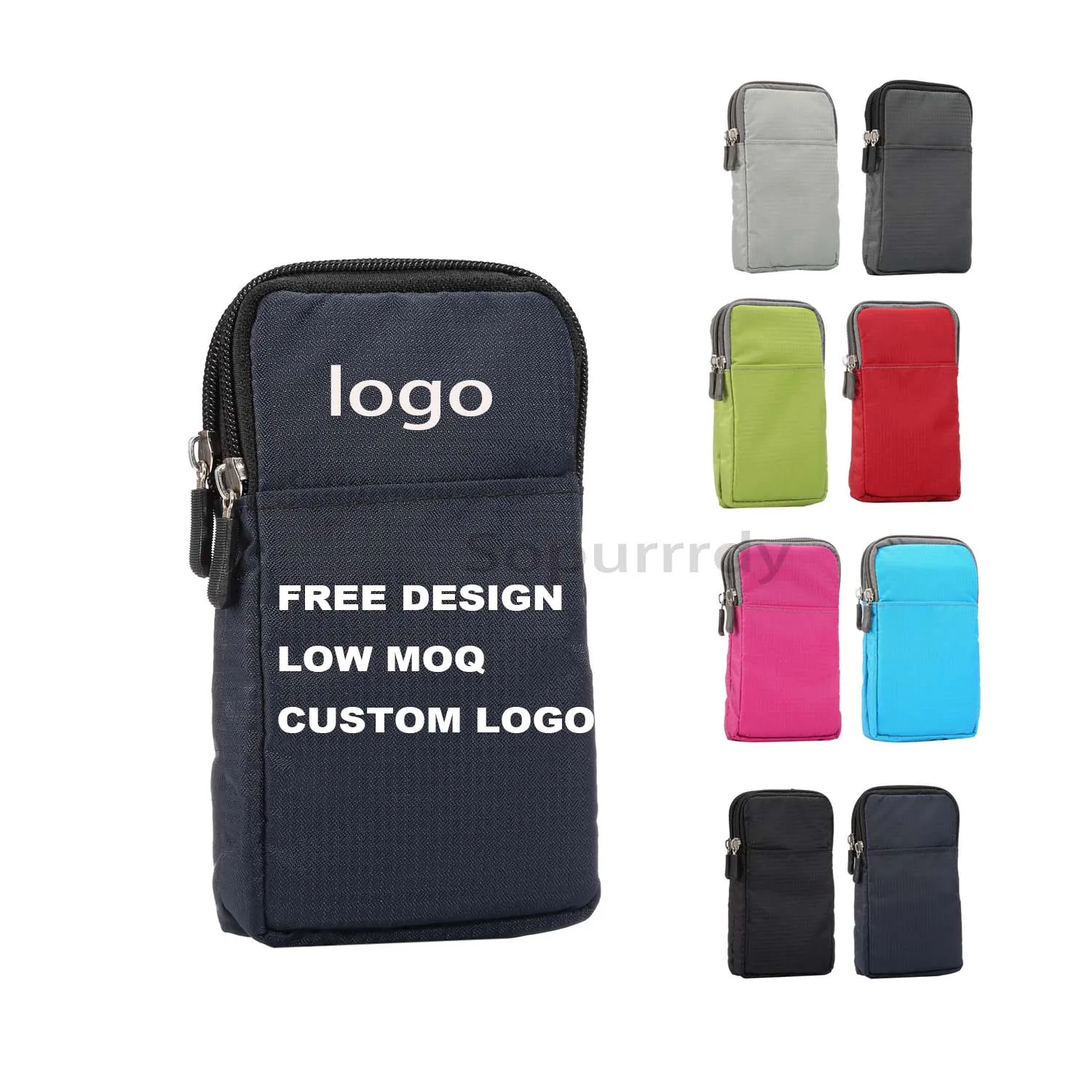 Custom Waist Bags Custom Logo Multipurpose Case Sporty Smartphone Holster Belt Clip Waist Bag Personalized Running Waist Bag