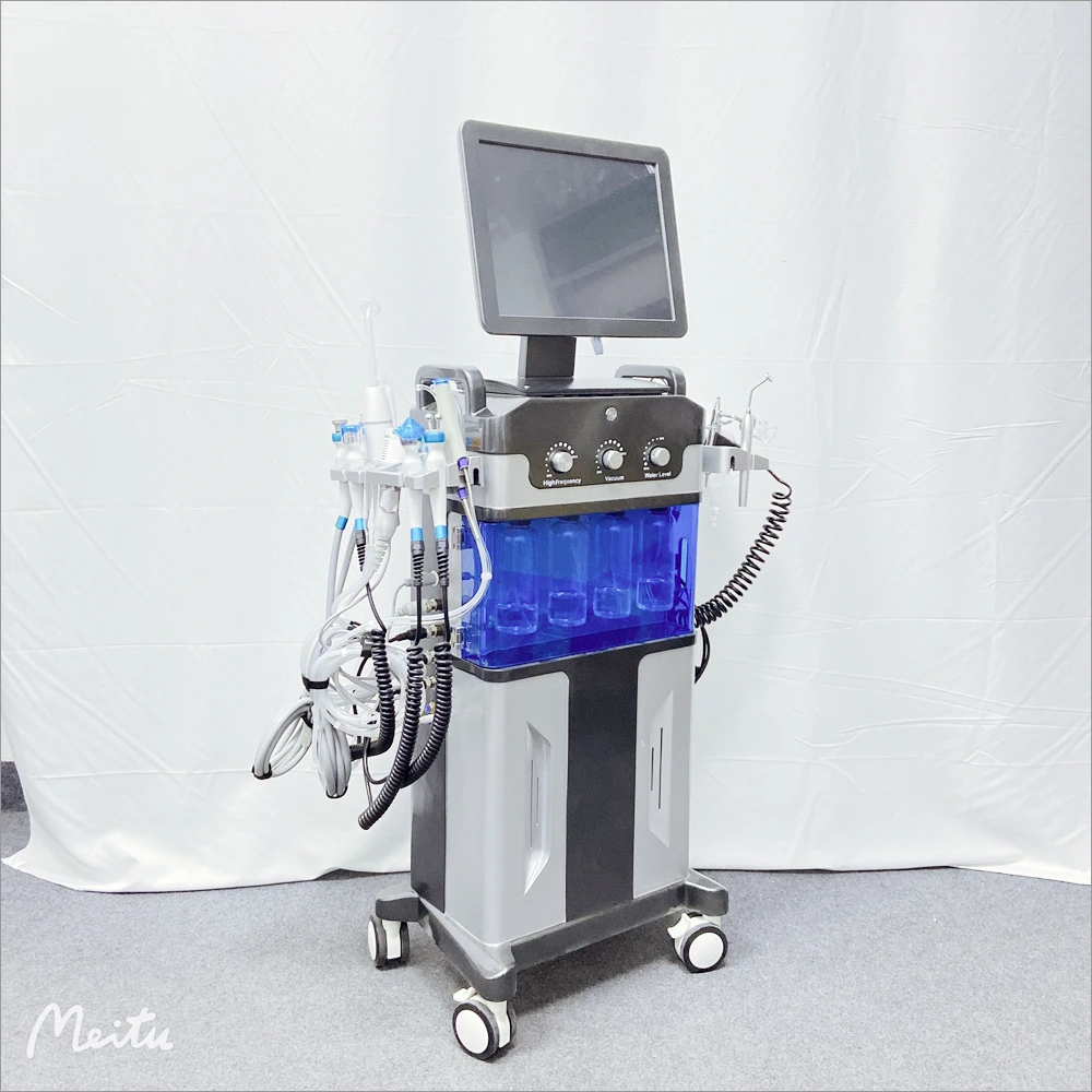 Профессиональный ультразвуковой инъекционный увлажняющий спрей для спа, светодиодная фотонная терапия, гидравлический уход за кожей, омоложение лица