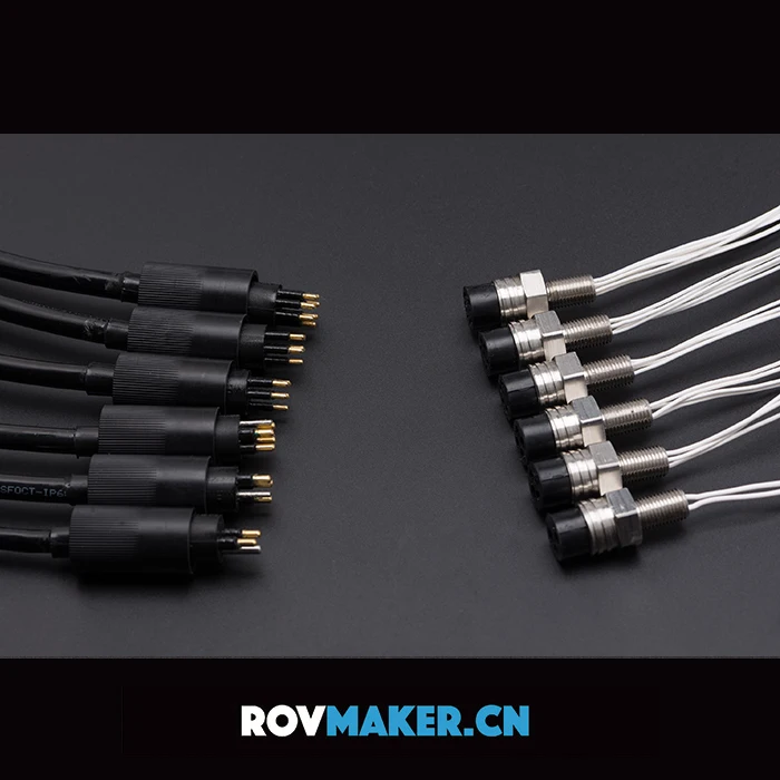 Rovmaker MCBH 4F MCIL 4M Underwater Electrical Wet-mate Connectors of Ip 68 Waterproof Marine Wire BNC Connector