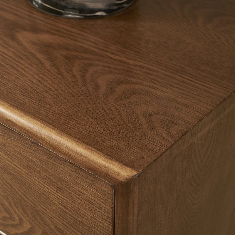 Simple Bedside Table Modern Solid Wood Bedroom Nightstands Mini European Locker