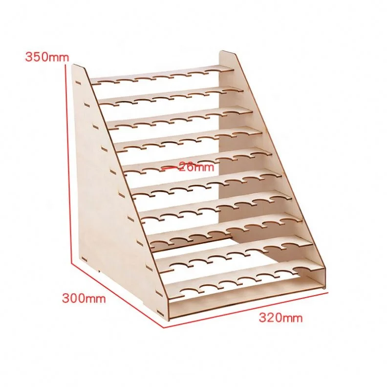 Customized wooden display stand for spray cans display rack