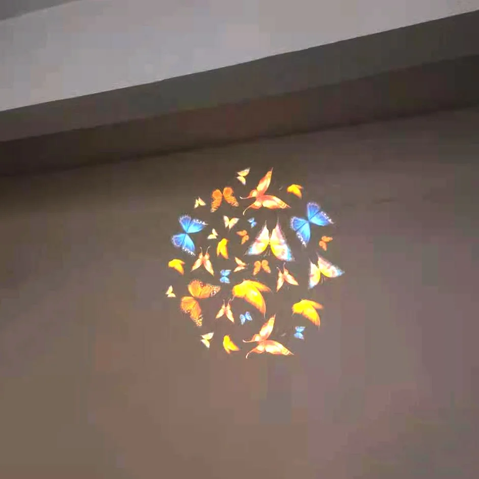 Custom LOGO projection lens double gobo for moving