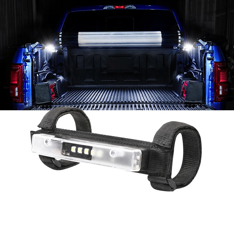 Universal Roll Bar Mount Up To 4 Inch Megnet Adsorbed Utility Interior Light Battery Powered Led Strip Light For The Outdoor