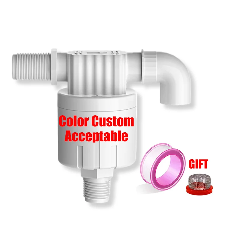 High quality ABS plastic float ball valve OEM custom color large flow water tank water level control valve