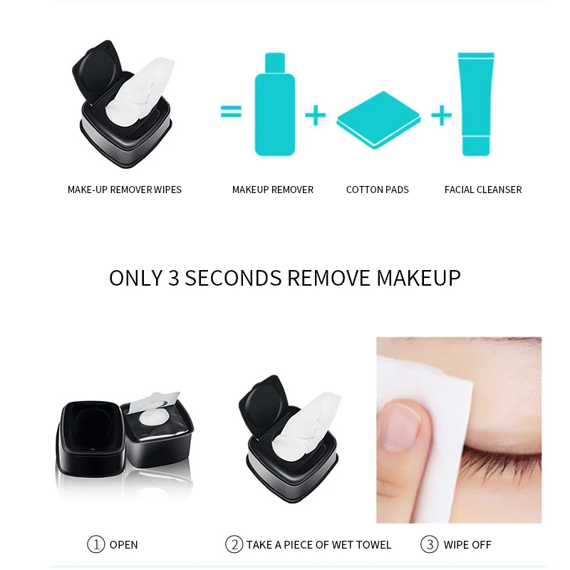 Private Label Eco Friendly Makeup Remover Cotton Pads Custom Logo Cotton Makeup Remover Pads