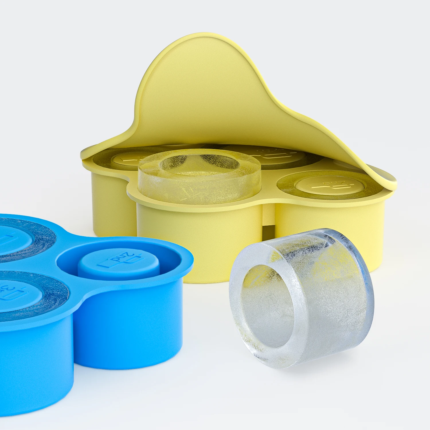 Hot Selling Reusable Best Silicone Stanley Cup Accessories 4 Cavity Silicone Ice Cube Tray for Drinking