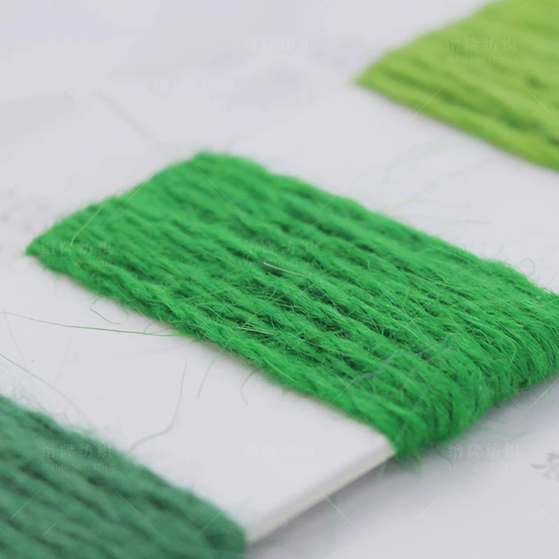 ZENGLONG 2/13.5Nm 60% angora 40% nylon melange machine yarns colors dyed long hair mink fleece fancy crochet thread velvet yarn