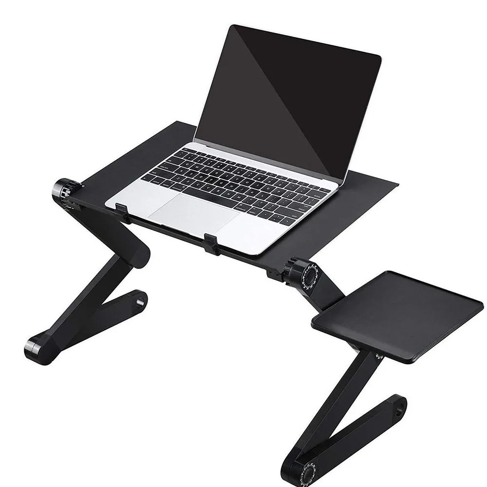 
Adjustable Aluminum Laptop Desk/Stand/Table Vented Notebook Portable Laptop Stand for Bed Office  (62250195102)