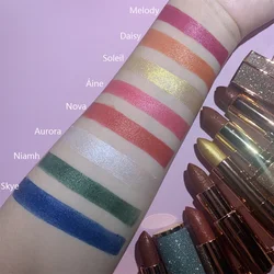 Hot Selling Makeup Pink Red Waterproof Glitter Matte Lipstick With Private Label