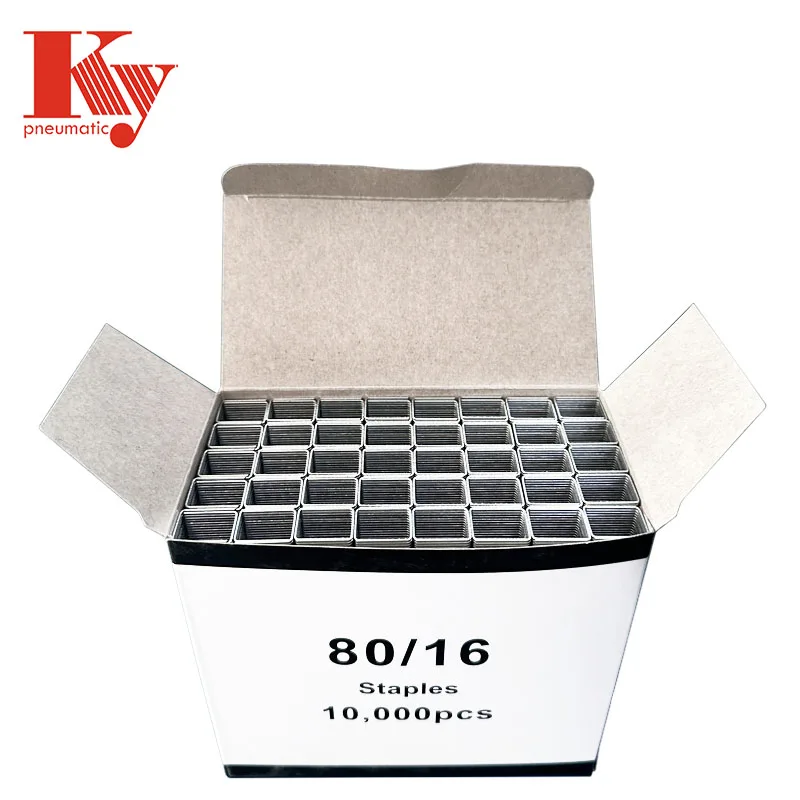 Industrial Grade Pneumatic Air Stapler Gun Nails 8016 Staples